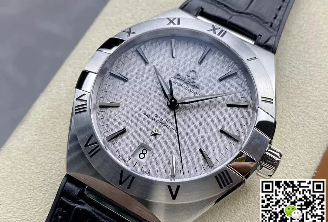 SBF Omega Constellation 131.12.41.21.06.001 VS Factory 1:1 Best Edition Replica Watch Gray Dial Leather Strap